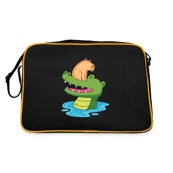 Capibara Capybara - Sac Retro - noir/or - Dos