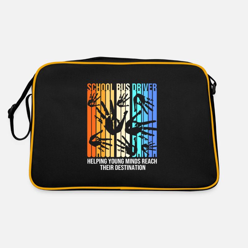 Schulbus Schulbusfahrer Busfahrer Retro Tasche