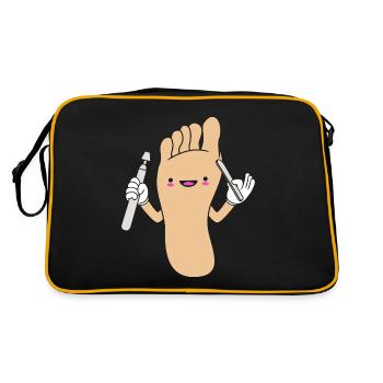 Podiatre Pédicure Podiatre - Sac Retro - noir/or - Dos