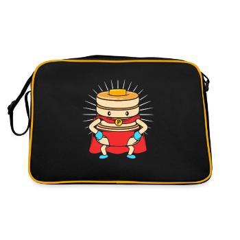 Crêpe - Sac Retro - noir/or - Dos