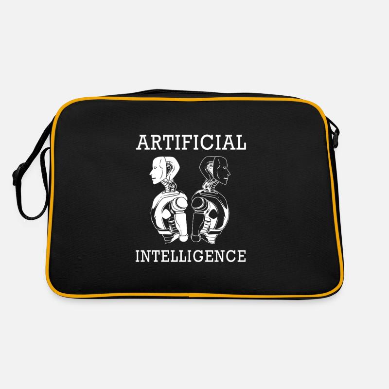 Künstliche Intelligenz GPT - Retro Tasche - Schwarz/Gold