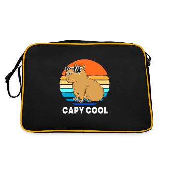 Capybara Capibara - Sac Retro - noir/or - Dos