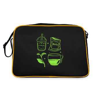Le Matcha - Sac Retro - noir/or - Dos