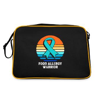 Food Allergy - Retro Bag - black/gold - Back