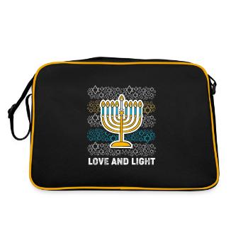 Hanukkah Chanukkah Hanukah - Retro Bag - black/gold - Back