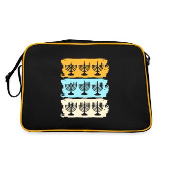 Hanukah Hanukkah Chanukkah - Retro Bag - black/gold - Back