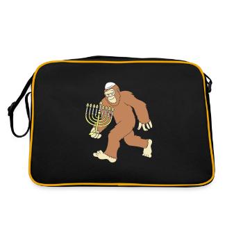 Hanukah Hanukkah Chanukkah - Retro Bag - black/gold - Back