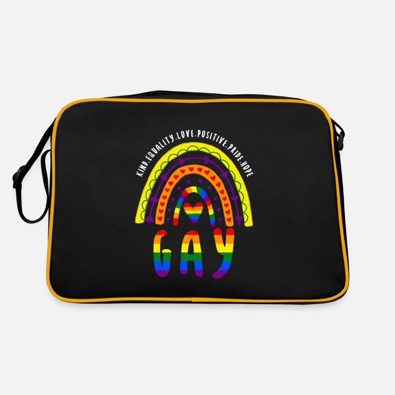Dire LGBT Gay Pride Boho Rainbow Sac Retro