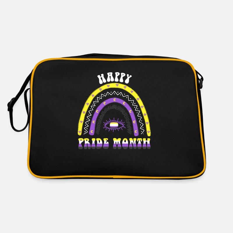Boho Regenbogen Happy Pride Month Nonbinary Retro Tasche