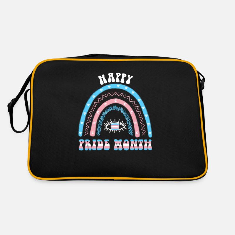 Boho Rainbow Happy Pride Month Transgender Retro Bag