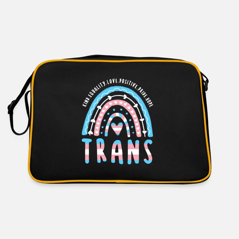 Trans dit Trans Pride Transgenre Rainbow Sac Retro