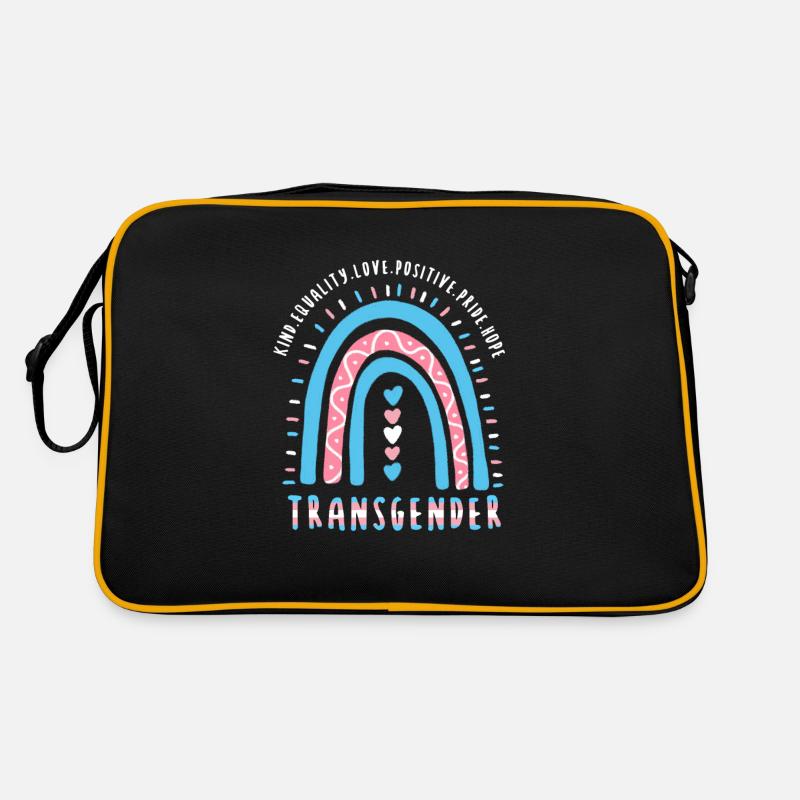 Trans Spruch Transgender Boho Regenbogen Retro Tasche