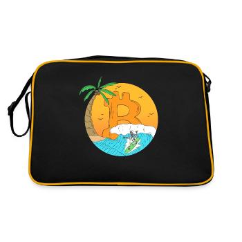 Skeleton Bitcoin Trader boursier d’été - Sac Retro - noir/or - Dos