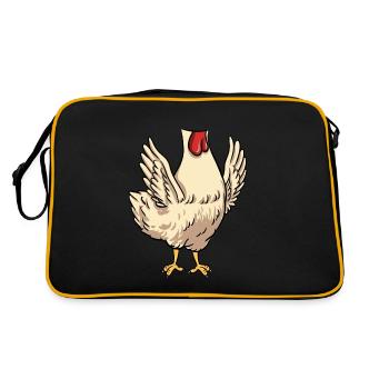 Costume de poulet sans tête Halloween - Sac Retro - noir/or - Dos