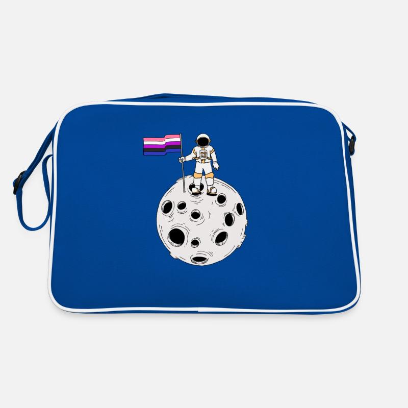 Genderfluid astronaute Drapeau Genderfluid Sac Retro