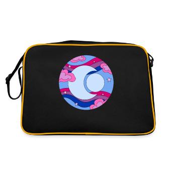 Bisexual Space Moon Bisexual Pride - Retro Bag - black/gold - Back