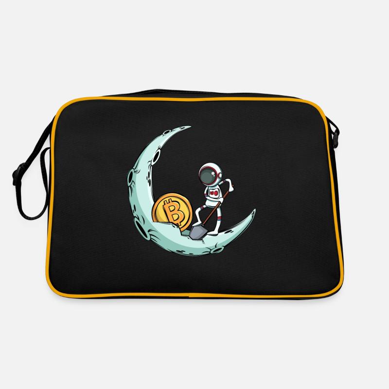 Un astronaute mine Bitcoin Sac Retro