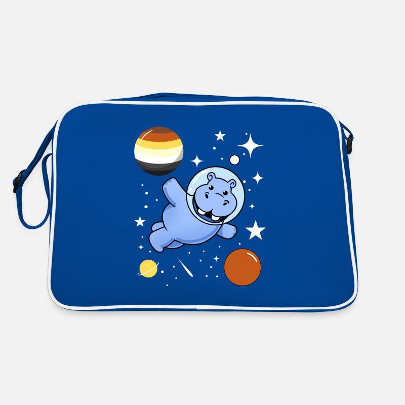 Hippo Astronaute Gay Bear Pride Sac Retro