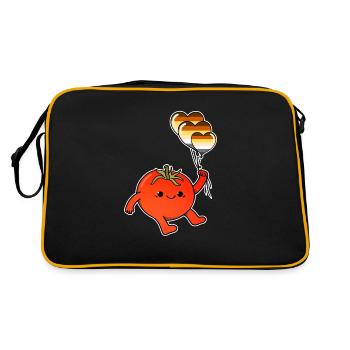 Tomato Balloon Gay Bear Pride - Sac Retro - noir/or - Dos