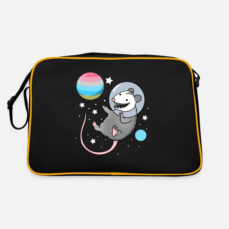 Opossum Astronaute Genderflux Pride Sac Retro