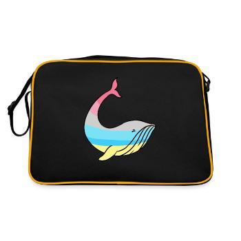 Fierté De Whale Genderflux - Sac Retro - noir/or - Dos