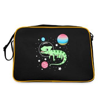 Caméléon Astronaute Genderflux Pride - Sac Retro - noir/or - Dos