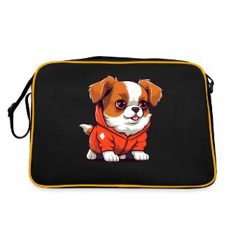 Chien cool - Sac Retro - noir/or - Dos