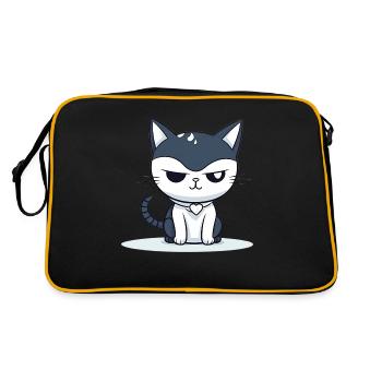 Moment ronronnement Chat - Sac Retro - noir/or - Dos