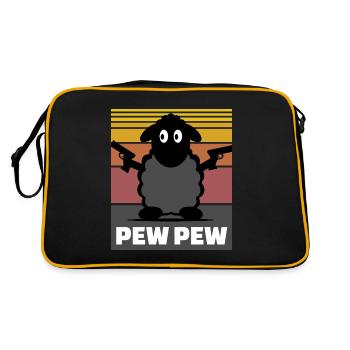 Black sheep - Retro Bag - black/gold - Back
