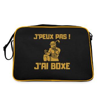 JPEUX PAS JAI BOXE THAI - Sac Retro - noir/or - Dos