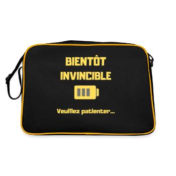 BIENTOT INVINCIBLE - Sac Retro - noir/or - Dos