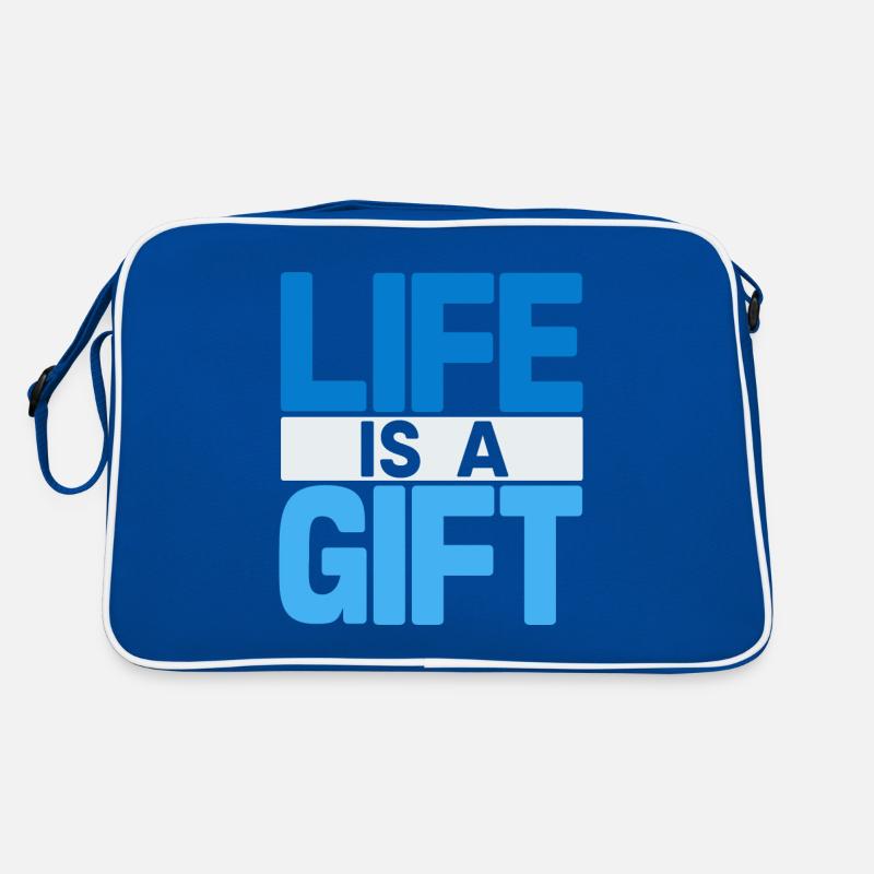 Ocean Vibes: Das Leben ist ein Geschenk Retro Tasche