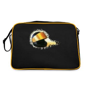 Casque d’or de moto Biker splash Casque de moto - Sac Retro - noir/or - Dos