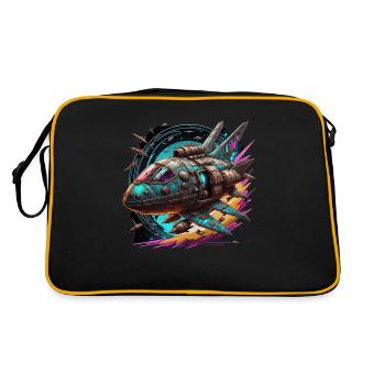 Spaceship - Retro Bag - black/gold - Back