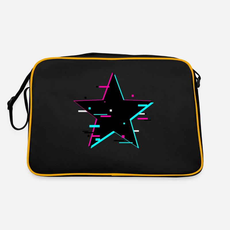 Star - Retro Tasche - Schwarz/Gold