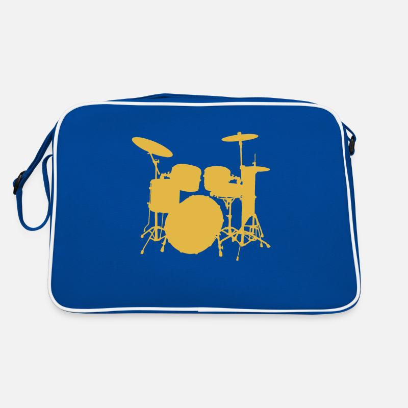 Batteur de Pop Art. Kit de percussions Cadeaux Rock 'N' Roll Sac Retro