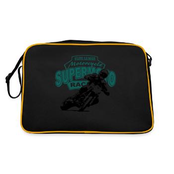 Supermoto Racing - Retro Tasche - Schwarz/Gold - Hinten