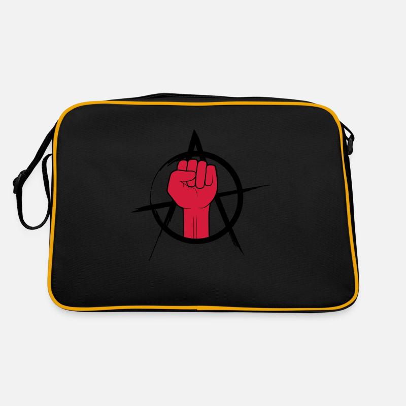 Faust logo anarchy design Retro Bag