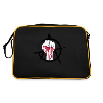 Logo de poing sanglant - Sac Retro - noir/or - Dos