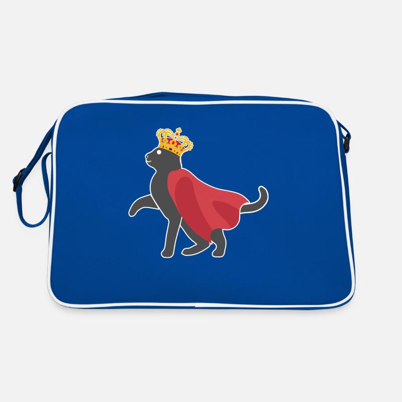 Katze Krone Retro Tasche