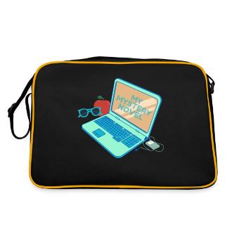 mon roman mystère - Sac Retro - noir/or - Dos