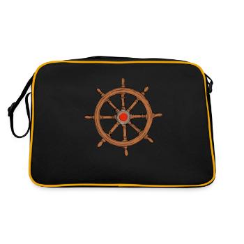 Volant de commande - Sac Retro - noir/or - Dos