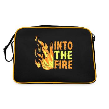 Into the Fire - In flames - Retro Bag - black/gold - Back