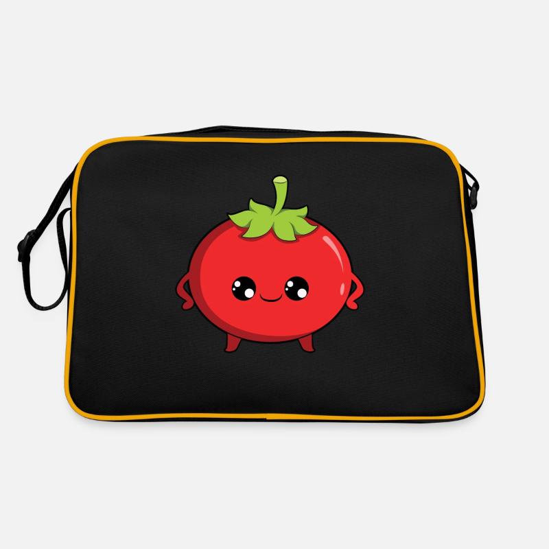 Tomate - Retro Tasche - Schwarz/Gold