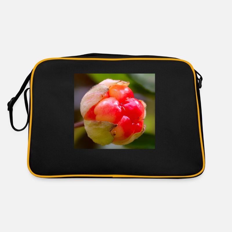 Moltebeere - Retro Tasche - Schwarz/Gold