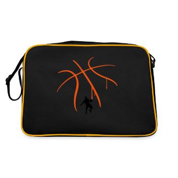 Basketball - Retro Bag - black/gold - Back