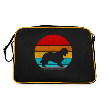 cocker épagneul - Sac Retro - noir/or - Dos