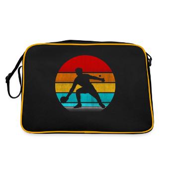 ping pong - Retro Bag - black/gold - Back