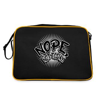 Police de bande dessinée Nope - Sac Retro - noir/or - Dos