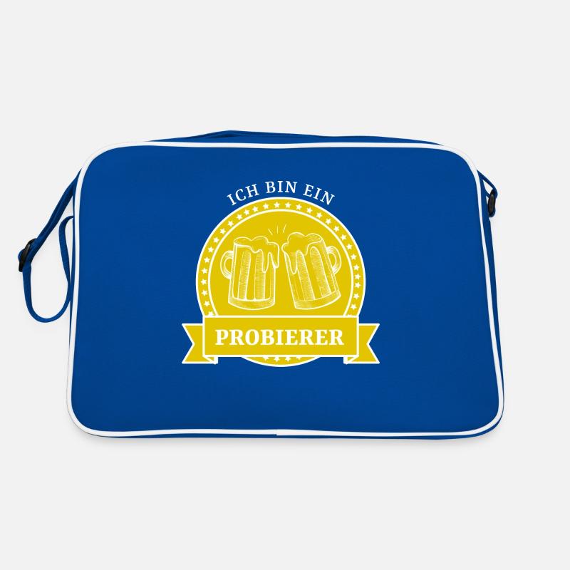 Ich bin ein Probierer. Ich bin ein Berliner Spruch Retro Tasche